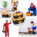 AIRAJ Hardware toolbox Set 12 and 15 inch plastic thick combination suitcase electrician carpenter electric drill storage box. 