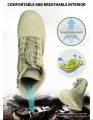 Tactical Boots Combat Swat and Tactical Shoes Camel / Khaki Long Shoes, Swat Original Hiking, army long Duty Boot. 