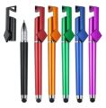 6 Pieces of 3 in 1 Universal Capacitive Stylus Writing Pen with Touch screen and mobile stand (Combo- 6 Pieces).