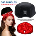 660nm 850nm Red & Infrared Light Hair Growth Cap, USB Charging Red Light Therapy Device Hair Loss Treatment Hair Regrowth Helmet. 