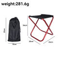 Outdoor Aluminium Alloy Portable Folding Picnic Camping Stool MIni Storage Fishing Chair Ultralight.