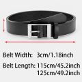 New Luxury Belt for Men PU Leather Belt Metal Pin Buckle High Quality Famous Brand Designer Waist Strap Belts for Jeans Men Belt. 