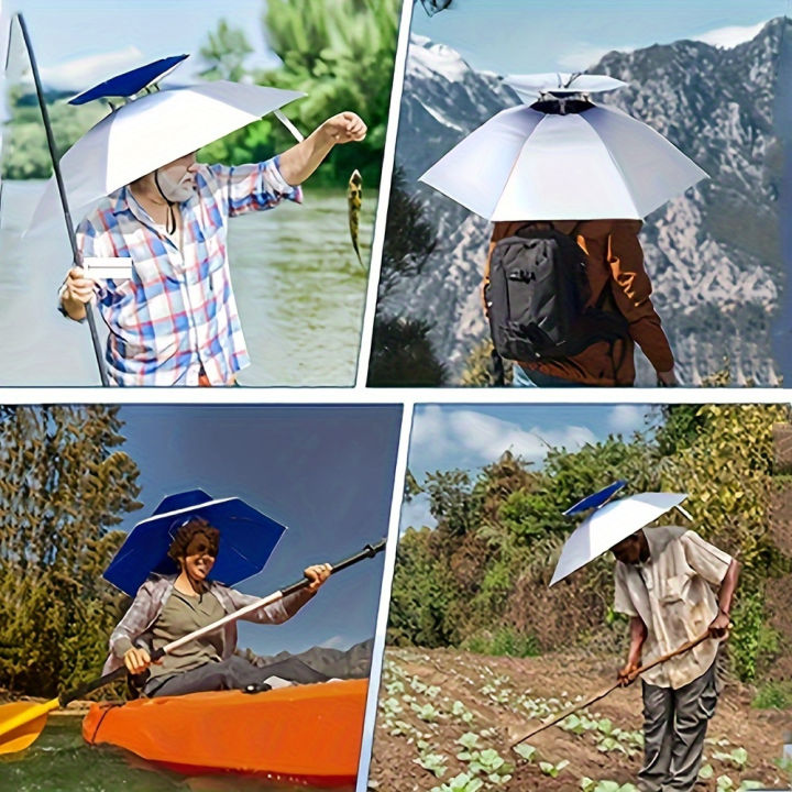 Rain%20or%20shine%20hat%20umbrella%20fishing%20umbrella,%20fishing%20supplies%20fishing%20clothing%20fishing%20hat%20hiking%20hat,%20sunscreen%20double%20layer.%20-%20Image%204