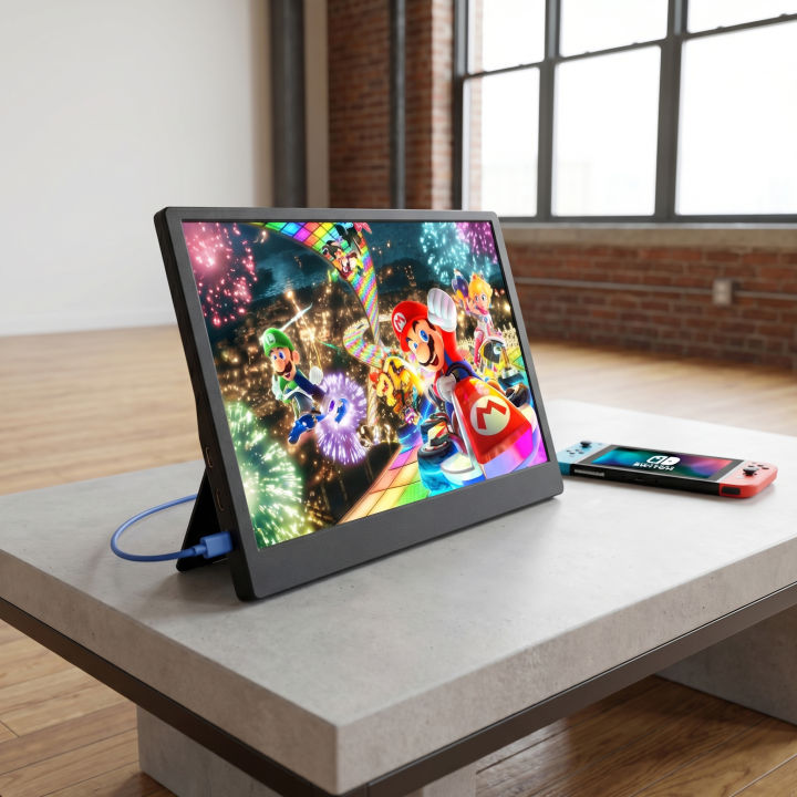 11.6%20Inch%20Portable%20Monitor%20miniHDMI%20HD+%20Compatible%20Laptop%20second%20screen%20Gaming%20Extended%20Display%20For%20Switch/PS4/Xbox/Raspberry%20Pi%20-%20Image%206