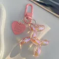 New Candy Color Balloon Dog Keychain for Girls Creative Balloon Dog Phone Chain Key Buckle Accessories Bag Pendant Toys. 