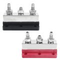 Yachts High Current 600A Bus Bar Plated Copper Distribution Block 4 Studs.