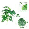 Large Green Palm Leaves Monstera Artificial Plants Tropical Plastic Tree Plant Home Garden Decor Living Room Balcony Decor. 