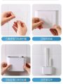 Silicone Toilet Brush Cleaning Brush Flat Head Flexible Wall Mounted Toilet Bowl Cleaner Brush Holder Set for WC Bathroom.