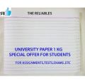 Full Scape Narrow Line Loose Paper Sheets for Assignments & Rough Register 1000/grams Bundle of 100 Sheets for Notebooks & Pads. 