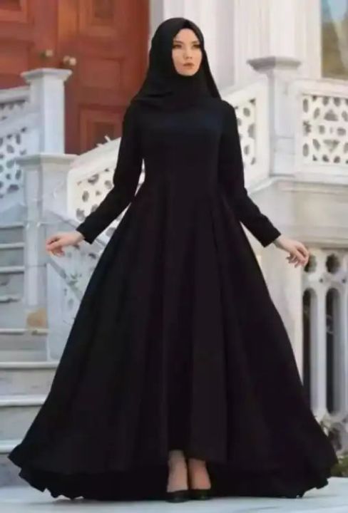 umbrella Maxi style abaya net slave net bazu design for girls and womens Daraz.pk