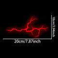 1PC Reflective Lightning Motorcycle Stickers Waterproof Safe Driving for Motorbike Helmet Fuel Tank DIY Scooter Vinyl Decals.