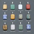 Natural White Clear Quartz Durre Najaf Stone Pendant for Men Women DIY jewelry making. 