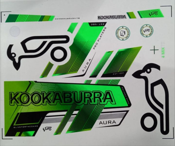 New%203D%20%202023%20Kookaburra%20Green%20AURA%20Edition%20Cricket%20Bat%20Sticker%20%20Professional%20players%20-%20Image%204
