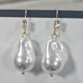 Fashion Wedding Jewelry Earrings, Silver Pearl Earrings, Minimalist Style, Women's Earrings, The First Choice For Giving Gifts. 
