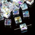 5 Pcs Different Shapes Glass Crystal Beads For Making Jewelry. 