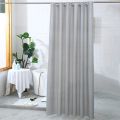 PEVA Waterproof Shower Curtain Mildew Bathroom Solid Curtain Wave Window Tulle Home Luxury with Hooks Heavy S Fold Wavy Shower.