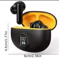 Premium Wireless Earbuds Black Yellow Bluetooth 5.3. 