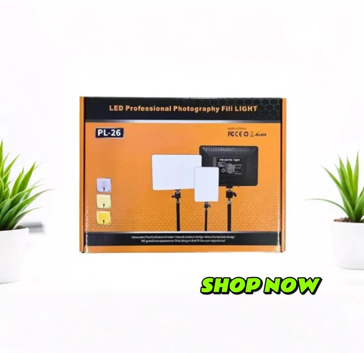 LED%20Square%20Fill%20Light%20PL-26%20%E2%80%93%20Professional%20Photography%20Fill%20Light%20for%20Video,%20YouTube,%20Makeup%20&%20Vlogging%20-%20Image%205