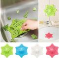 Silicone Rubber Starfish Hair Catcher Kitchen Sink Strainer Bath Drain Cover Trap Basin, Silicone Starfish Sink Filter TPR Material Suction Cup Drain Cover for Kitchen and Bathroom (Pack of 1). 