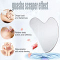 Soothing and Cooling, Stainless Steel Gua Sha Facial Massager - Cooling Eye and Face Tool for Firming, Jawline and Relaxation.