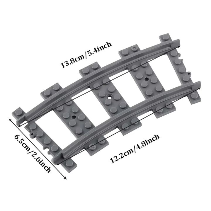 10pcs/50pcs%20City%20Straight/Curved%20Rails%20Trains%20Tracks%20Assembled%20Building%20Blocks%20Parts%20Railways%20DIY%2053400/53401%20Toys%20MOC%20Bricks%20-%20Image%205