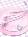 Sanrio Kuromi In-ear Wired Earphones Cinnamoroll Music Headset Pochacco Kawaii Games Sports Headphones My Melody Girls Gifts. 