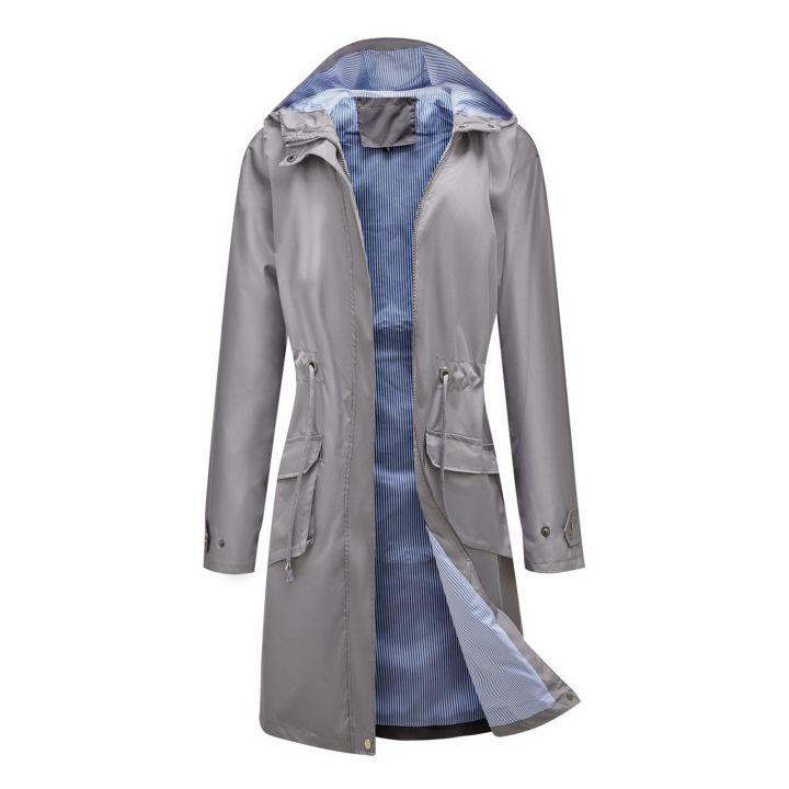 Women's%20Chic%20Hooded%20Long%20Sleeved%20Solid%20Color%20Trench%20Coat%20With%20Striped%20And%20Straight%20Tube%20Jacket%20Elegant%20British%20Style%20Windbreake%20-%20Image%203