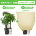 Thick Plant Protection Winter Bag Breathable Tear-Resistant Frost Protection Plant Covers with Zip Drawstring for Olive Tree. 