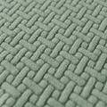 Elastic Jacquard Ottoman Cover Solid Color Stool Covers Square Footrest Covers All-inclusive  Anti Slip Footstool Slipcovers. 