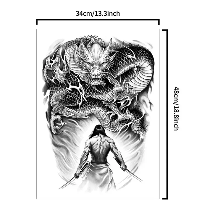 Dragon%20Slayer%20Warrior%20Waterproof%20Temporary%20Tattoo%20Sticker,%20Long-lasting%20Waterproof%20for%201-2%20weeks,%20Semi-Permanent%20Fake%20tattoo%20-%20Image%205