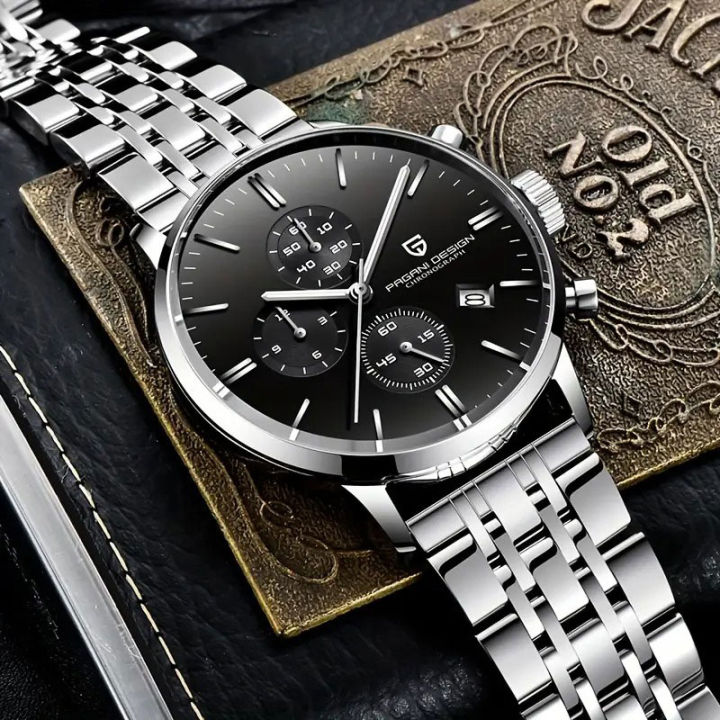 Watch For Men PAGANI DESIGN New Chronograph VK67 Quartz Wristwatch Top Brand Stainless Steel Sports Waterproof Clock Men Watches