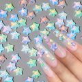 50pcs Mocha Star/love Nail Charms 6MM Star Charms for Nails 3D Mini Nail Rhinestones nail art Color Nail Gems nails accessories. 