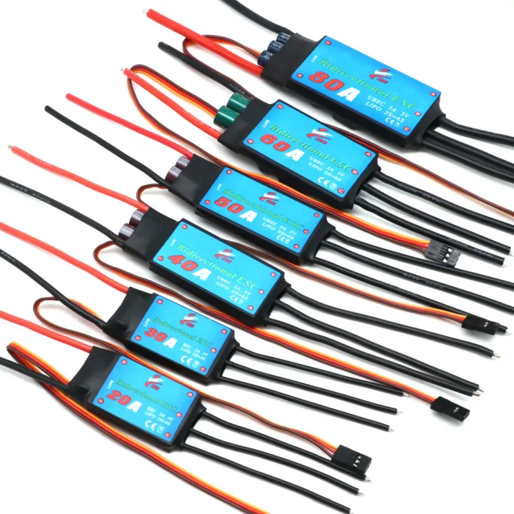 ZMR%2012A/20A/30A/40A/50A/60A/80A%20Bidirectional%20Brushless%20ESC%20for%20Remote%20Control%20Ship%20Pneumatic%20Underwater%20Propelle%20-%20Image%202