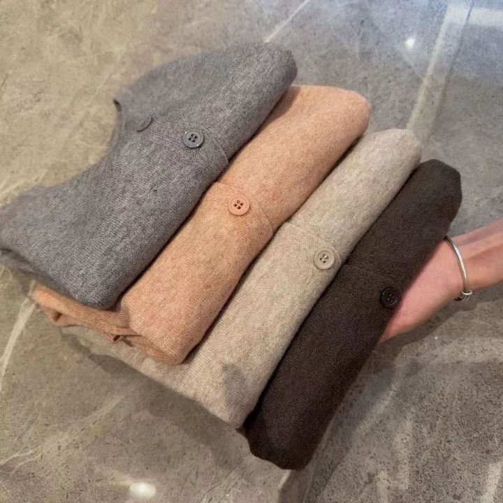 2026%20New%20Fashion%20Women's%20Fleece%20Knit%20Loose%20Short%20Cashmere%20Sweater%20Round%20Neck%20Warm%20Korean%20Sle%20Casual%20Female%20Sweater%20Top%20Cloting%20-%20Image%203
