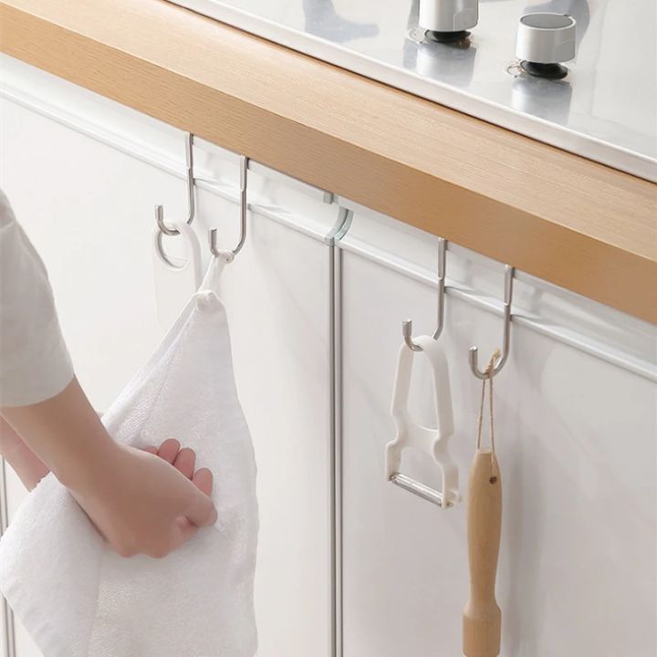 201%20Stainless%20Steel%20Hook%20Free%20Punching%20Double%20S-Shape%20Hook%20Kitchen%20Bathroom%20Cabinet%20Door%20Back%20Type%20Coat%20Towel%20Storage%20Hanger%20-%20Image%202