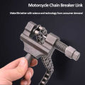 420-530 Motorcycle Chain Breaker Link Removal Splitter Chain Cutter Riveting Tool for Bicycle Tricycl.