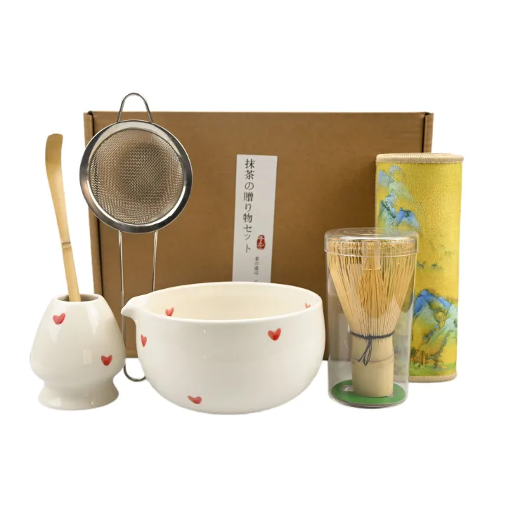 2/4/5/6PCS/Set%20Japanese-style%20Matcha%20Bowl%20,%20Spoon,%20Tea%20Whisk,%20Sieve%20Mesh,%20Perfect%20%20For%20Ceremony,%20Traditional%20Decoration%20-%20Image%202
