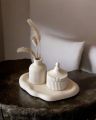 3 pcs Modern Home warming decorations made of concrete vase| cloud tray |Storage. 