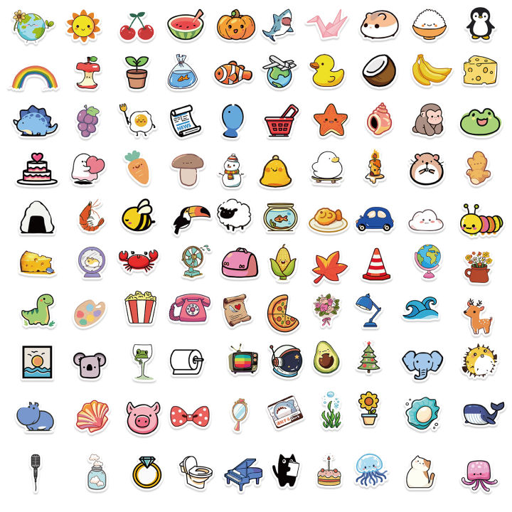 100pcs%20Cute%20Mini%20Animals%20Foods%20Cartoon%20Graffiti%20Stickers%20Phone%20Guitar%20Laptop%20Notebook%20Suitcase%20Cup%20Waterproof%20Sticker%20Kids%20Toy%20-%20Image%205