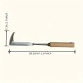 Heavy-Duty Carbon Steel Hand Shovel With Ergonomic Grip - Manual Weeding Tool For Road Cracks & Gardens. 