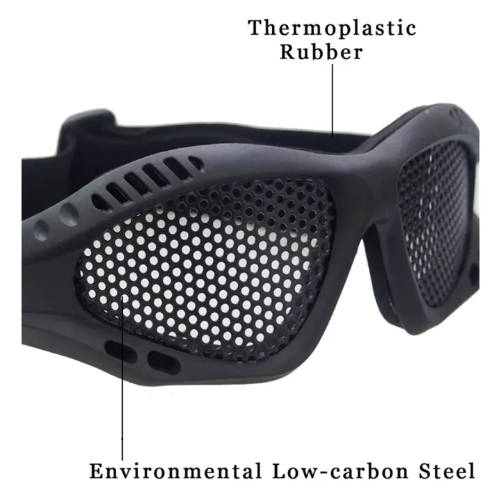 Outdoor%20Eye%20Protective%20Comfortable%20Airsoft%20Safety%20%20Glasses%20Goggles%20Anti%20Fog%20With%20Metal%20Mesh/PC%20Len%20For%20Paintball%20Hunting%20-%20Image%205