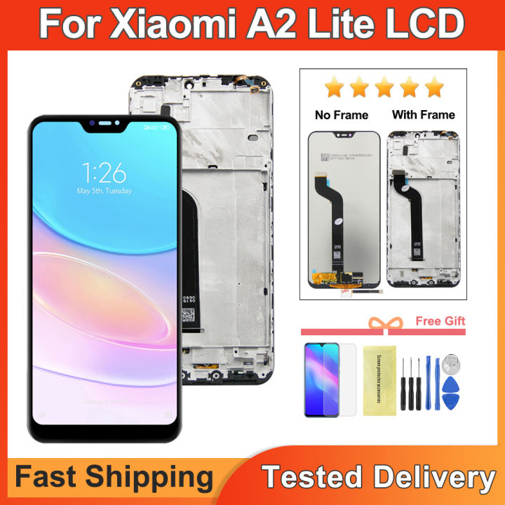 5.84" For Xiaomi Mi A2 Lite LCD Display Touch Screen Digitizer Replacement For Redmi 6pro Display With Frame M1805D1SG