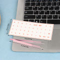 [Korean Language] Tear-Off Film Keyboard Sticker Desktop Laptop Key Sticker Single Film Universal Transparent Engraving Sticker. 