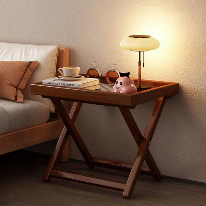 Bamboo%20Folding%20Side%20Table,Durable%20Tv%20Tray%20Bed%20Table,Small%20End%20Table%20For%20Living%20Room,%20Bedroom%20-%20Image%204