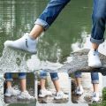 Waterproof Silicone Shoe Covers M/L Reusable Non-Slip Rain Boots Unisex Sneakers Protector For Outdoor Rainy Day Shoes Cover.