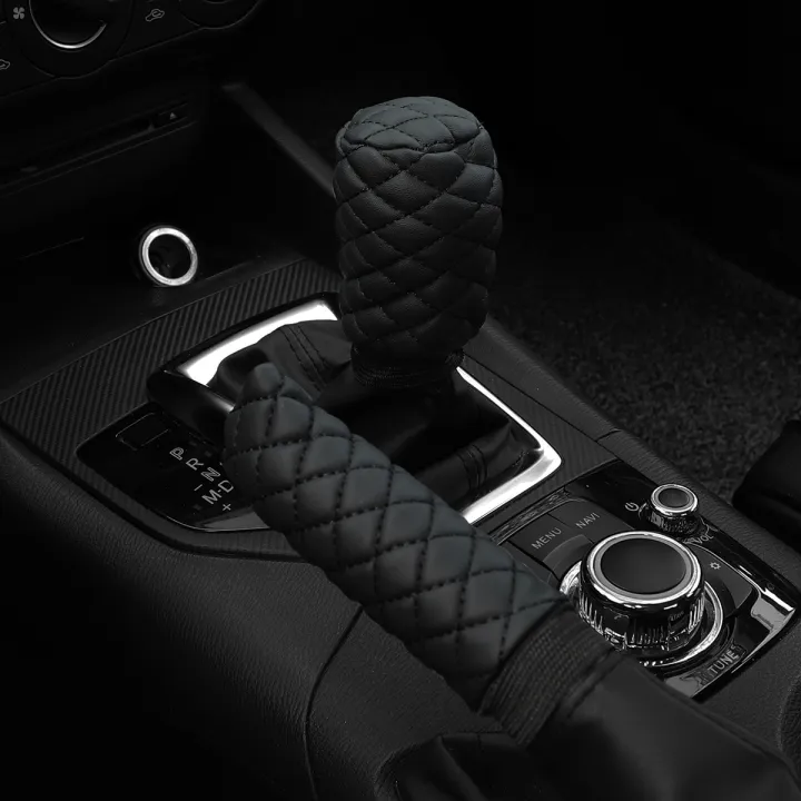 2%20Sets%20PU%20Leather%20Stereo%20Embroidery%20Car%20Handbrake%20Cover%20Handle%20Set%20Manual%20Gear%20General%20Automotive%20Supplies%20-%20Image%205