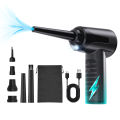 Protable Air Duster for Computer Cleaning 53000RPM Cordless Compressed Air Blower with LED Light for PC computers Keyboard Clean. 
