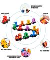 Magnetic Wooden Train With colorful Number. 