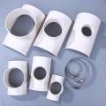 PVC Open Tee Pipe Joint Repair Patch Drain Pipe Adapter Tube Connectors For Home Outdoor Industrial Plumbing Accessories. 