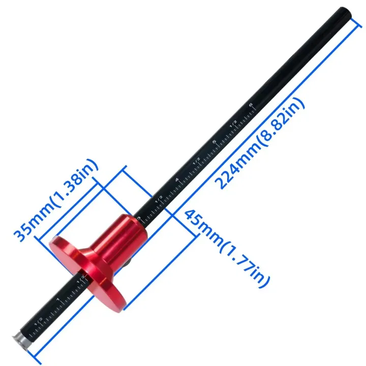 Scriber Layout Tool Woodworking Scriber and Marking Tool - with Inch and MM Scale for ...